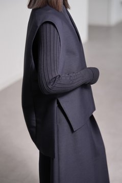【11月上旬-11月中旬デリバリー予定】Mason Silk Wool Navy画像