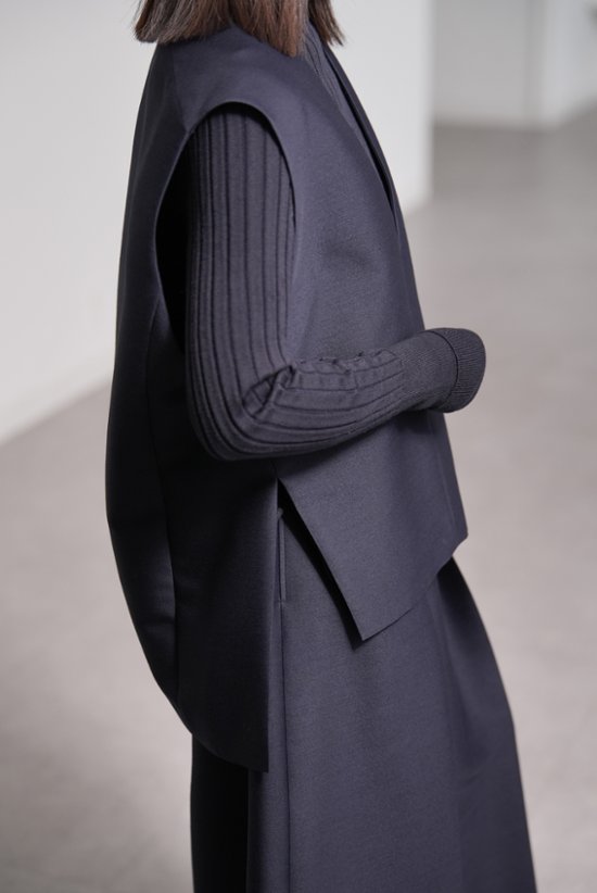 【11月上旬-11月中旬デリバリー予定】Mason Silk Wool Navy画像