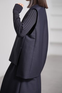 【11月上旬-11月中旬デリバリー予定】Mason Silk Wool Navy画像