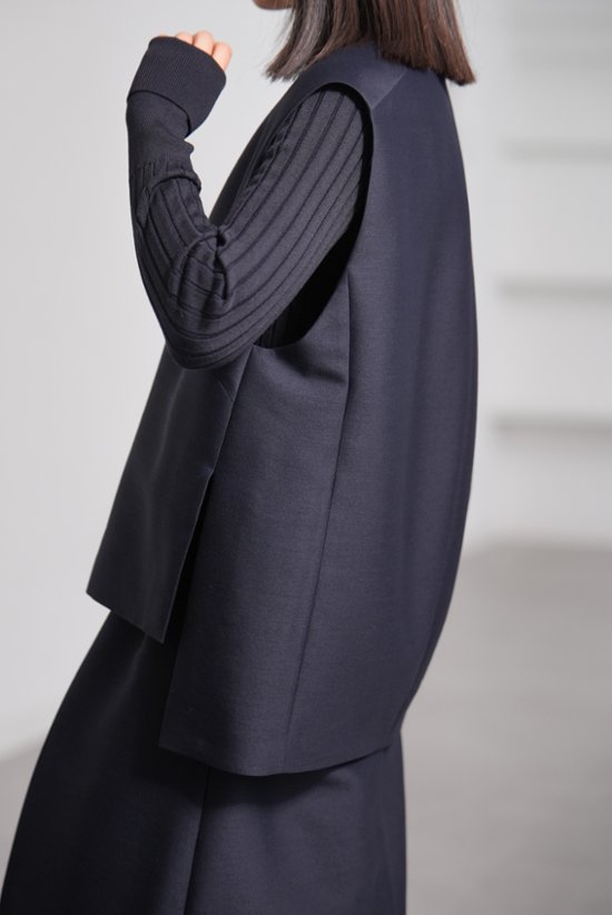 【11月上旬-11月中旬デリバリー予定】Mason Silk Wool Navy画像