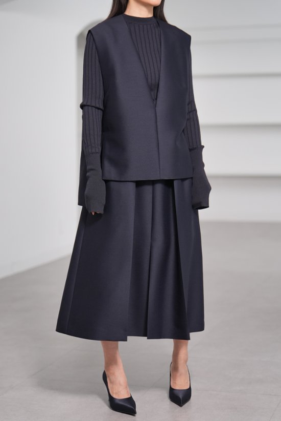 【11月上旬-11月中旬デリバリー予定】Mason Silk Wool Navy画像