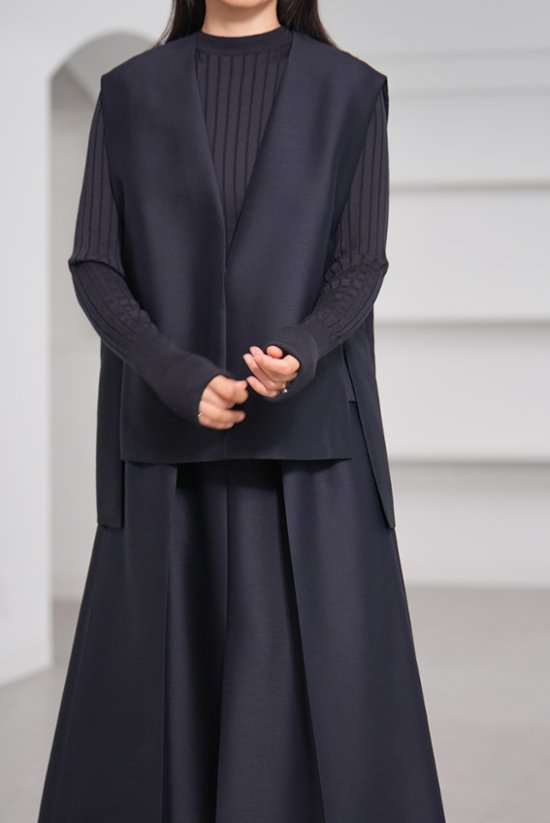 【11月上旬-11月中旬デリバリー予定】Mason Silk Wool Navy画像