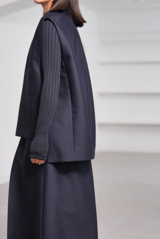 【11月上旬-11月中旬デリバリー予定】Mason Silk Wool Navy画像