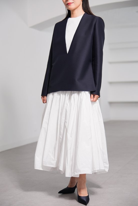 【11月上旬-11月中旬デリバリー予定】Glen Silk Wool Navy画像