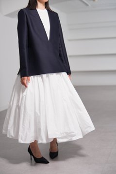 【11月上旬-11月中旬デリバリー予定】Glen Silk Wool Navy画像