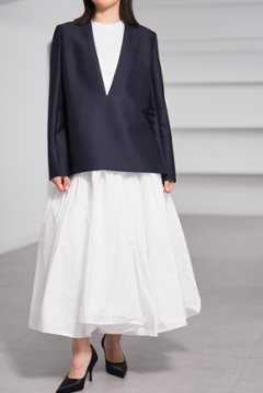 【11月上旬-11月中旬デリバリー予定】Glen Silk Wool Navy画像