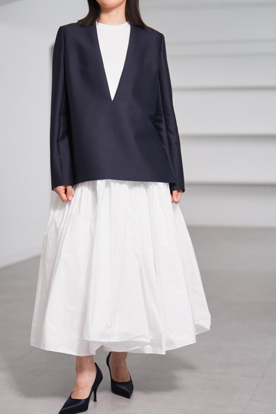 【11月上旬-11月中旬デリバリー予定】Glen Silk Wool Navy画像