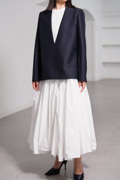 【11月上旬-11月中旬デリバリー予定】Glen Silk Wool Navy画像
