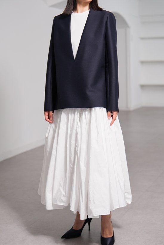 【11月上旬-11月中旬デリバリー予定】Glen Silk Wool Navy画像