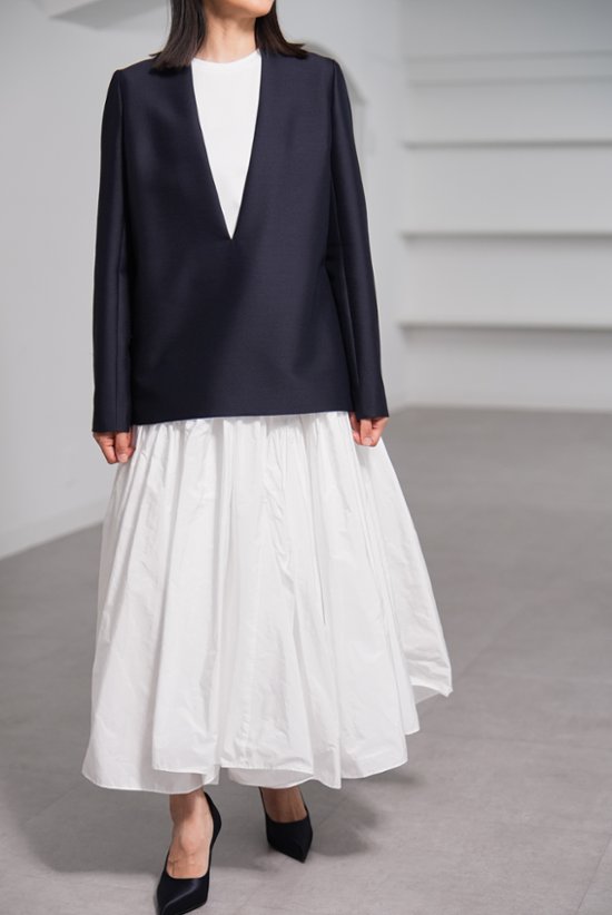 【11月上旬-11月中旬デリバリー予定】Glen Silk Wool Navy画像