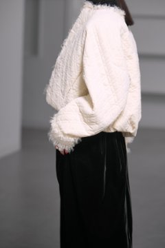 【11月中旬-11月末デリバリー予定】Neri Velvet Quilt Off White画像