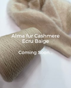 【12月末デリバリー予定】Alma Fur Cashmere Ecru Beigeの画像