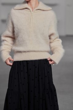 【12月末デリバリー予定】Hollis Fur Cashmere Ecru Beigeの画像