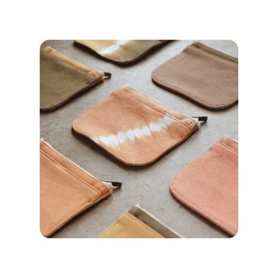 ミニ財布 《YokayoCafe-草木染め》の画像