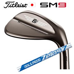 タイトリスト ボーケイデザイン SM9 ウェッジ ブラッシュドスチール NSPRO ZELOS7 ゼロス7 日本シャフト社製 日本仕様 特注カスタム スピンミルドナインの画像