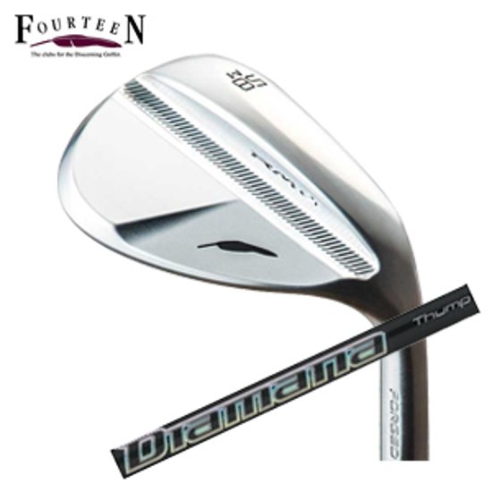 フォーティーン RM-α ニッケルクロムメッキ・パールサテン仕上げ  Diamana Thump Wedge ディアマナサンプ 三菱ケミカル社製 FOURTEEN アールエムアルファ 特注カスタム画像