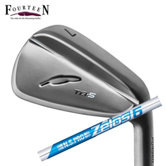 フォーティーン 2025 TB-5 FORGED ダイヤモンドブラックサテン仕上げ 単品アイアン#5 N.S.PRO ZELOS6 ゼロスシックス FOURTEEN 特注カスタム画像