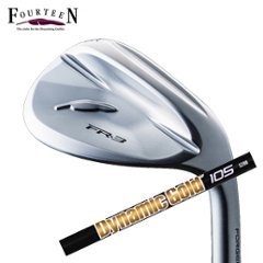 フォーティーン FR-3 ウェッジ パールサテン仕上げ ダイナミックゴールド105オニキスブラック ONYX BLACK トゥルーテンパー社製 FOURTEEN 特注カスタムの画像