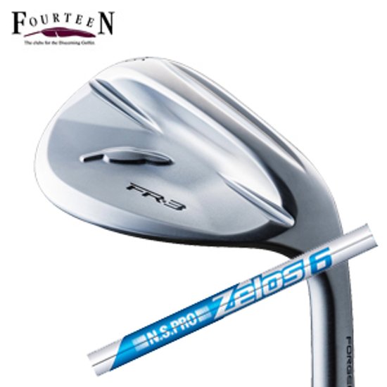 フォーティーン FR-3 ウェッジ パールサテン仕上げ N.S.PRO ZELOS6 ゼロスシックス 日本シャフト社製 FOURTEEN 特注カスタム画像