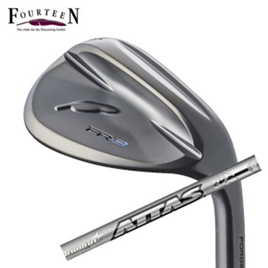 フォーティーン 2026 FR-3 ウェッジ ダイヤモンドブラックサテン仕上げ ATTAS IRON 10 アッタスアイアン UST Mamiya社製 FOURTEEN 特注カスタム画像