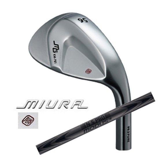 三浦技研 KM-701(純鉄)  N.S.PRO MODUS3 WEDGE(ラグジュアリーブラック仕上げ)(日本シャフト社製) 画像