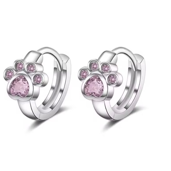 肉球リングピアス*ピンク画像