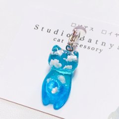 空の猫チャーム*エメラルドグリーンの画像