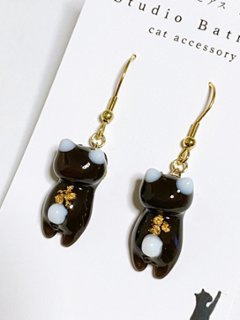 猫ピアス*金箔チョコ画像