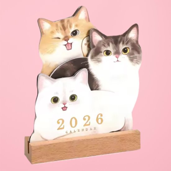 2026年猫カレンダー画像