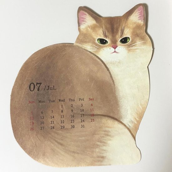 2026年猫カレンダー画像
