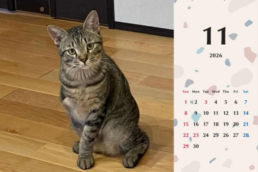 甘栗2026年カレンダー画像