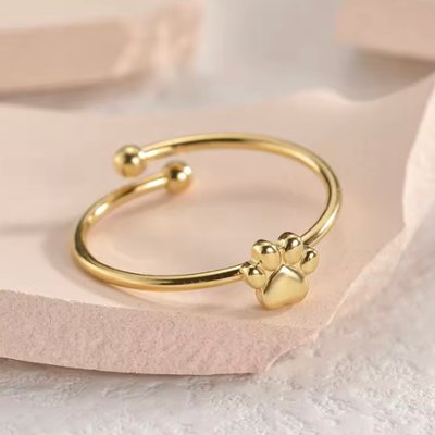 肉球のリング*ゴールドの画像