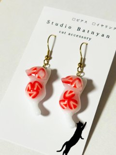 【期間限定】牛乳寒天猫ピアスの画像