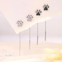 肉球ドロップピアス*925シルバーの画像