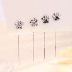 肉球ドロップピアス*925シルバー画像
