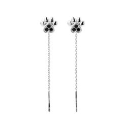 肉球ドロップピアス*925シルバー画像