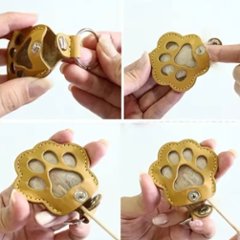 猫の毛キーホルダー*ピンク画像