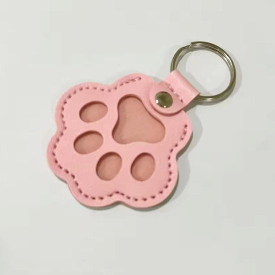 猫の毛キーホルダー*ピンク画像