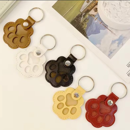 猫の毛キーホルダー*ホワイト画像