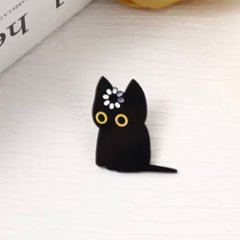Now Loading猫ピンバッヂ*黒猫の画像