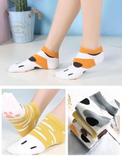 ねこ靴下*5color画像