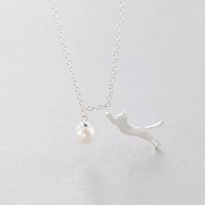 ねこパール*ネックレスの画像