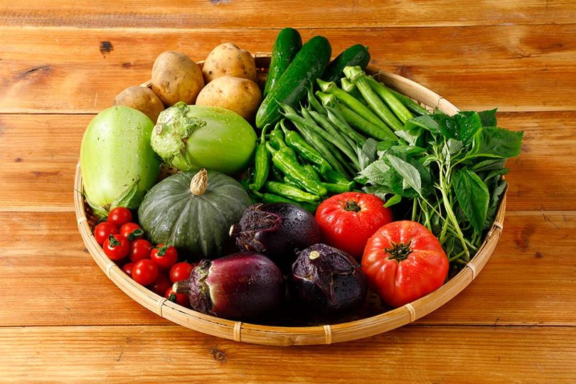 信州新町産！ふるば村自然農園の野菜セットMの画像