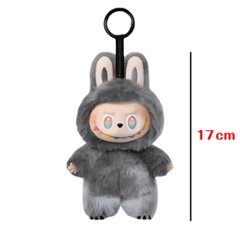 POP MART LABUBU Big into Energy ZIMOMO ラブブ シックレット グレー ぬいぐるみ キーホルダー付き画像