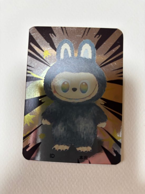 POP MART LABUBU Big into Energy ZIMOMO ラブブ シックレット グレー ぬいぐるみ キーホルダー付き画像