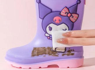 クロミちゃん マイメロディ ハローキティ ブーツ 長靴 シューズ カジュアル 女の子 15cm-20cm 雨降り 雪道 ゲレンデ 通園 通学 遠足 ハイキング ジョギング 旅行画像