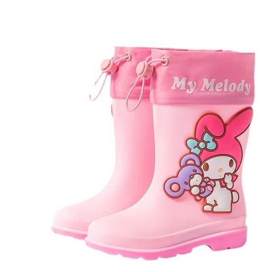 クロミちゃん マイメロディ ハローキティ ブーツ 長靴 シューズ カジュアル 女の子 15cm-20cm 雨降り 雪道 ゲレンデ 通園 通学 遠足 ハイキング ジョギング 旅行画像