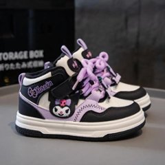 クロミちゃん マイメロディ ハローキティ スニーカー シューズ カジュアルシューズ 女の子 男の子 パープル ピンク 2色 16.3cm-22.9cm 通園 通学 遠足 ハイキング ジョギング 旅行画像