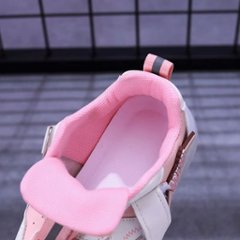 クロミちゃん マイメロディ ハローキティ LEDライト付き 光る靴 スニーカー 女の子用 ピンク パープル 2色 通園 通学 ジョギング 13-18cm画像