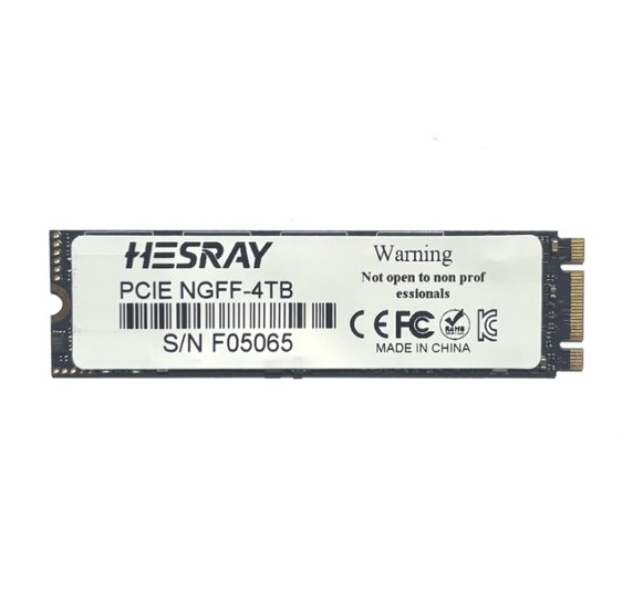 HESRAY M.2 2280 NGFF SSD 4TB SATA III NAND Read:7000MBs Write:4000MBs 内蔵ソリッドステートドライブ画像